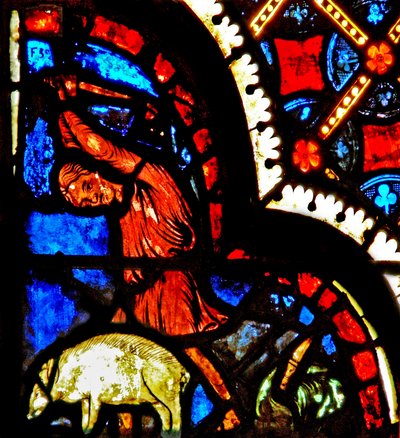 Fenster w3 zeigt Stifter - Metzger von French School