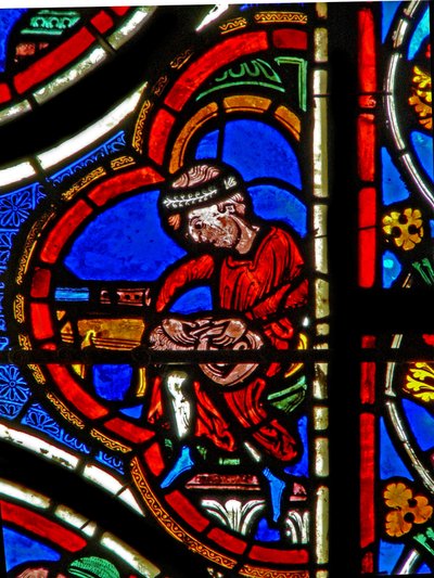 Fenster w6 mit Stiftern - Kürschner von French School