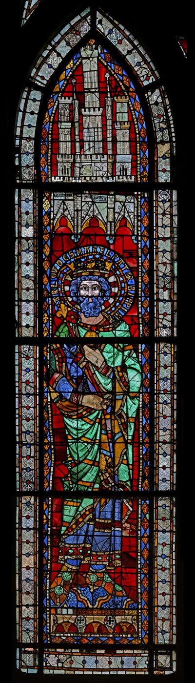 Fenster w9 mit Karl Martell von French School
