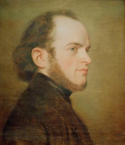 Porträt des jungen Adolph Menzel von Friedrich Eduard Meyerheim