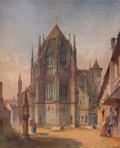 Eine französische Kirche, ca. 1863, 1938 von Friedrich Eibner