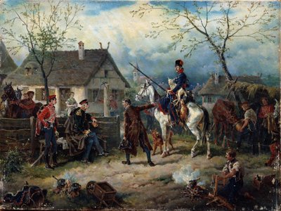 Szene aus dem Russisch-Französischen Krieg 1812 von Friedrich Kaiser