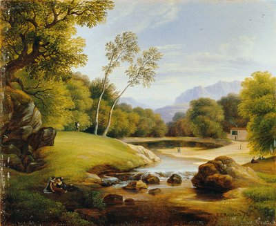 Paar in Landschaft von Friedrich Philipp Reinhold