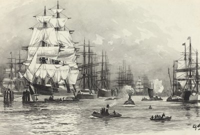 Segelschiff-Hafen von Fritz Stoltenberg
