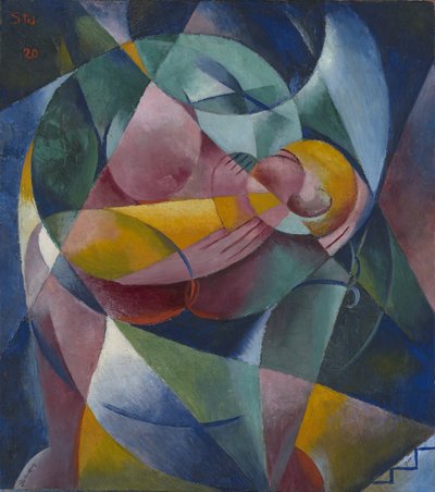 Mutter und Kind, 1920 von Fritz Stuckenberg