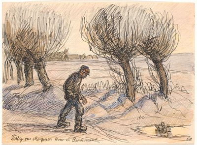 Früh am Morgen kam ein Bauer von Fritz Syberg