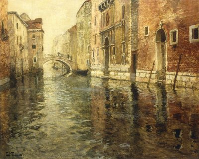 Eine venezianische Kanalszene von Frits Thaulow