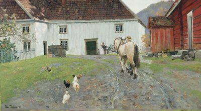 Auf dem Bauernhof von Fritz Thaulow