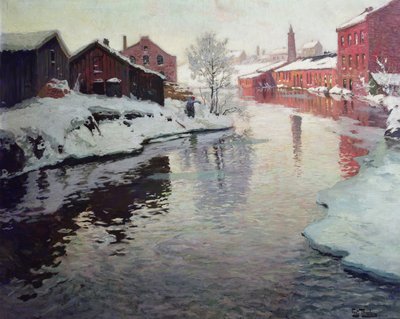Lysaker Fluss von Fritz Thaulow
