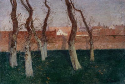 Der ummauerte Garten, 1893 von Frits Thaulow