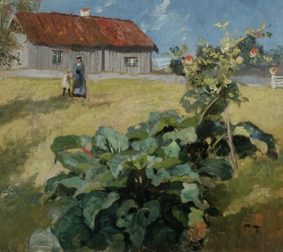 Frau und Kind, ca. 1892 von Fritz Thaulow