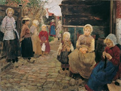 Fischerkinder in Zandvoort von Fritz von Uhde