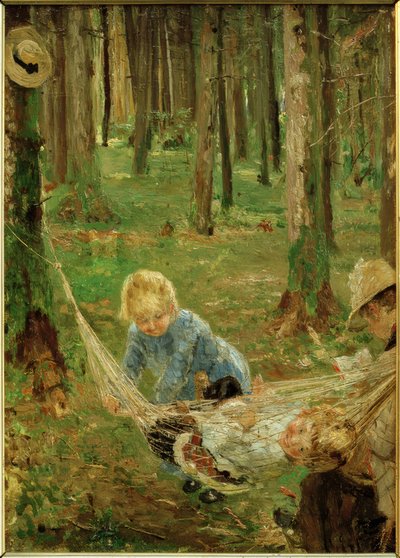 In der Hängematte von Fritz von Uhde