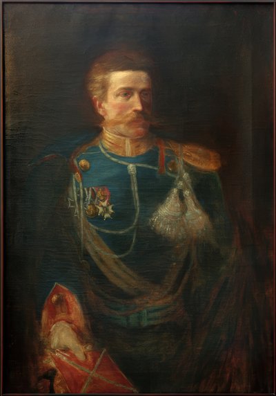 Selbstbildnis in Uniform von Fritz von Uhde