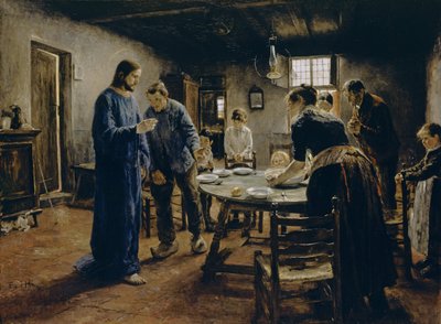 Das Tischgebet, 1885 von Fritz von Uhde