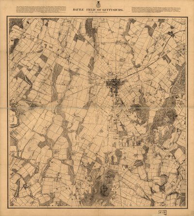Schlachtfeld von Gettysburg von G. K. Warren
