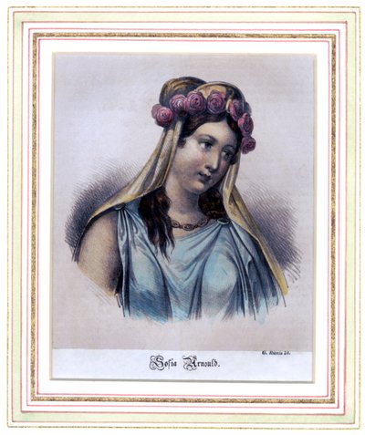 Sophie Arnould, französische Sopranistin von G. Riccio
