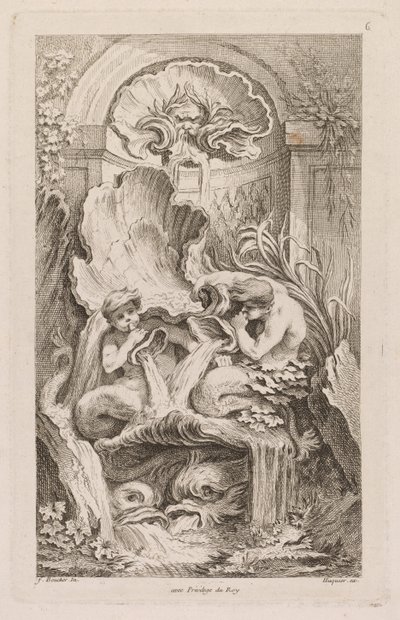Buch der Brunnen: Nr. 6 von Gabriel Huquier