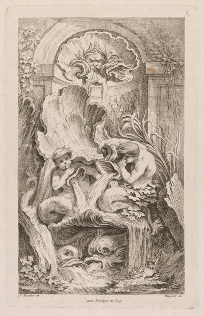 Buch der Brunnen: Nr. 6, um 1736 von Gabriel Huquier