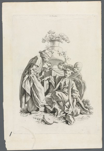 Die Sinne: Berührung nach Boucher, 1700er Jahre von Gabriel Huquier
