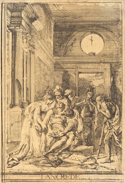 Der Tod von Tancred von Gabriel Jacques de Saint Aubin