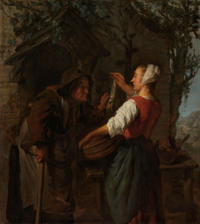 Der Heringsverkäufer, um 1661-62 von Gabriel Metsu