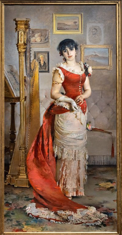 Der Harfenspieler von Gaetano Esposito