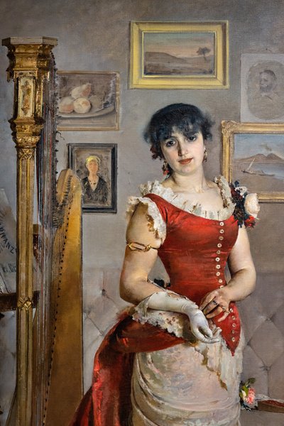 Der Harfenspieler (Detail) von Gaetano Esposito