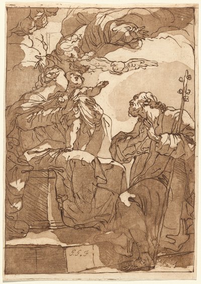 Die Heilige Familie mit Gott dem Vater von Gaetano Gandolfi