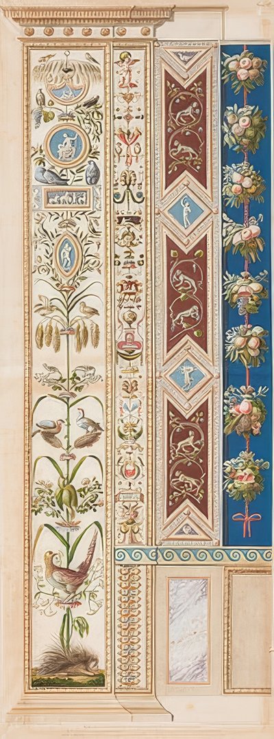 Pilaster Loggia XI (Verzierung mit Stachelschwein) von Gaetano Savorelli