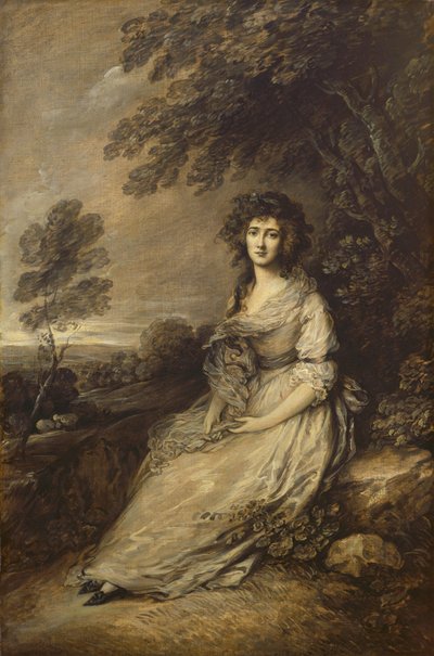 Mrs. Richard Brinsley Sheridan, 1787-1796 von Gainsborough Dupont