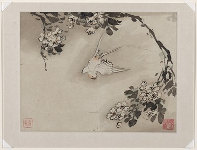 Fingerpainting, aus einem Album von zehn von Gao Qipei