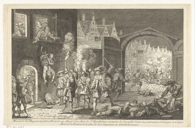 Bartholomäusnacht, 1572 von Gaspar Bouttats