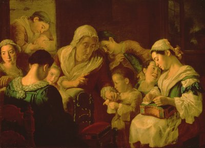 Die Schule der Stickerei, 1751-52 von Gaspare Traversi