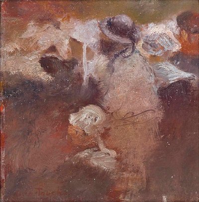 Skizze von Figuren in der Bretagne von Gaston de la Touche