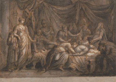 Andromache trauert um den Tod von Hector von Gavin Hamilton
