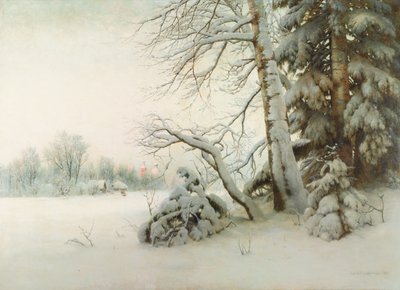 Ein Wintermorgen, 1901 von Gavril Pavlovich Kondratenko
