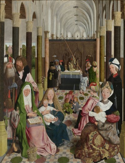 Die Heilige Verwandtschaft, ca. 1495 von Geertgen Tot sint Jans