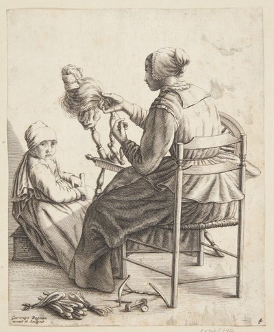 Eine Frau, die spinnt von Geertruyt Roghman