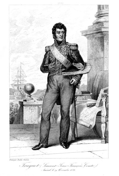 Laurent Jean François Truguet 1765-1831, französischer Admiral, 1839 von Geille