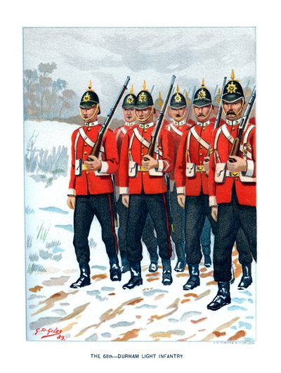 Das 69. Durham Light Infantry, ca. 1890 von Geoffrey Douglas Giles