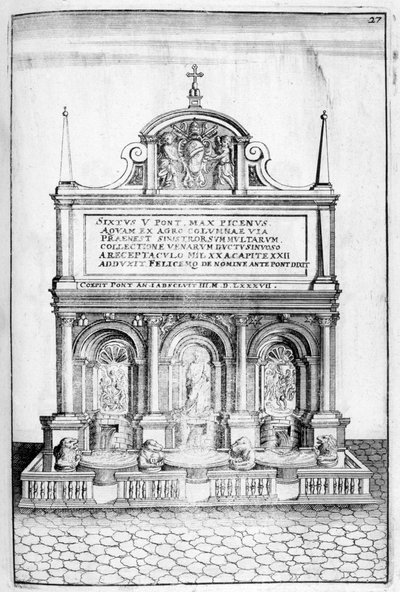 Brunnenentwurf, 1664 von Georg Andreas Bockler