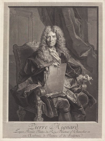 Pierre Mignard von Georg Friedrich Schmidt after Hyacinthe Rigaud