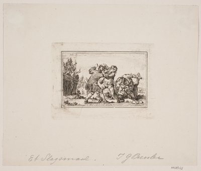 Eine Bauernschlägerei von Georg Haas