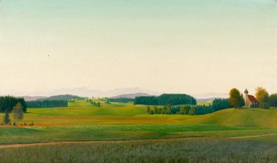 Landschaft bei Tuntenhausen von Georg Schrimpf