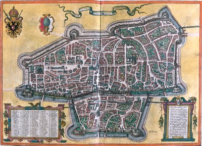 Augsburg, Deutschland von Georg and Hogenberg Franz (1535 90) Braun