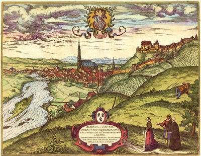 Landshut, Deutschland von Georg and Hogenberg Franz (1535 90) Braun