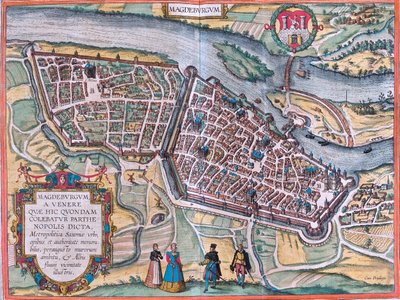 Magdeburg, Deutschland von Georg and Hogenberg Franz (1535 90) Braun