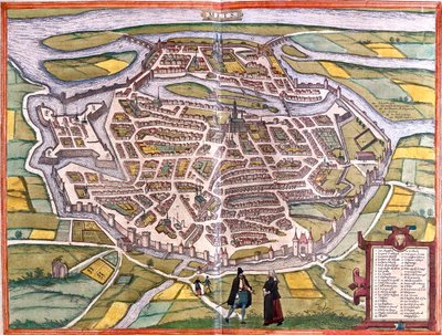 Metz, Frankreich von Georg and Hogenberg Franz (1535 90) Braun