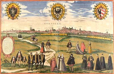 Nürnberg, Deutschland von Georg and Hogenberg Franz (1535 90) Braun